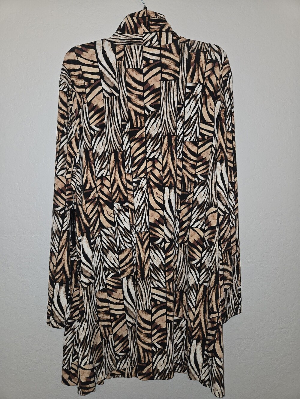 Investments Soft Separates Animal Print Open Front Cardigan, NWT - Picture 3 of 3